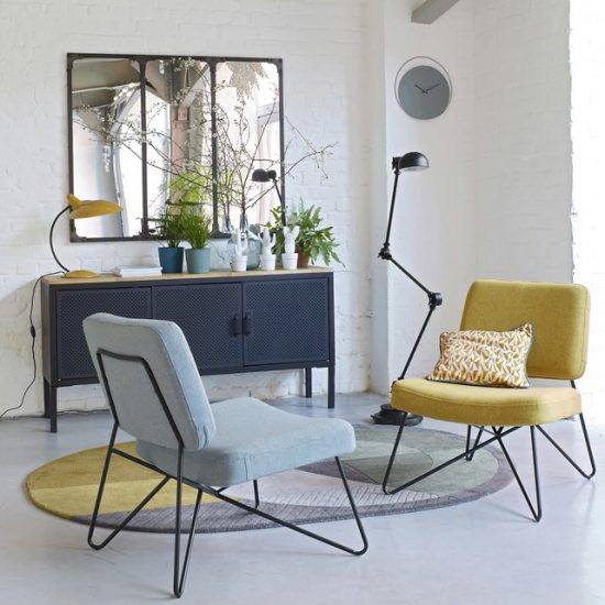 Miroir industriel 'Lenaig' en métal brossé (128 x 10 x 108 cm), La Redoute Intérieurs, 246,75€