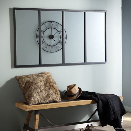 Miroir atelier verrière horizontale (90 x 60 cm), Decoclico, 119€