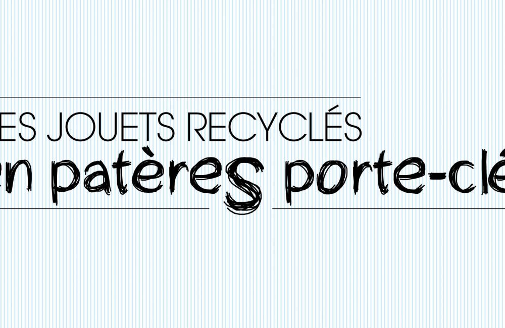 Des jouets recyclés en patères pour les clés