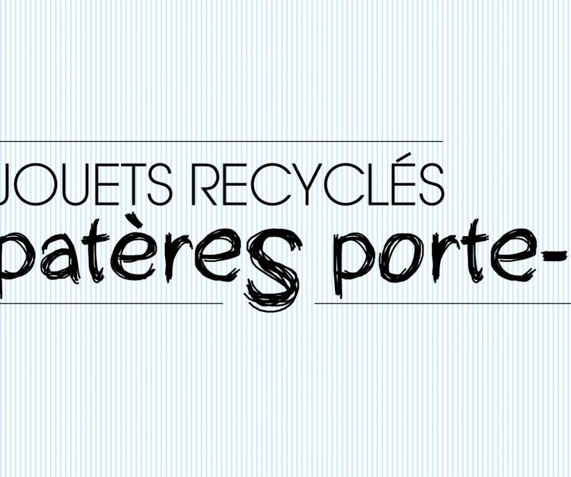 Des jouets recyclés en patères pour les clés