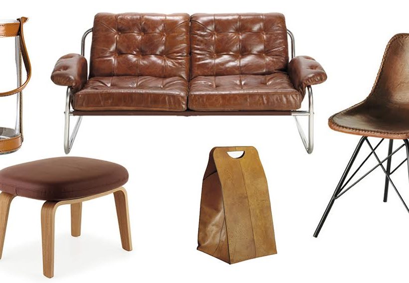 Le cuir: mobiliers et accessoires font peau neuve!