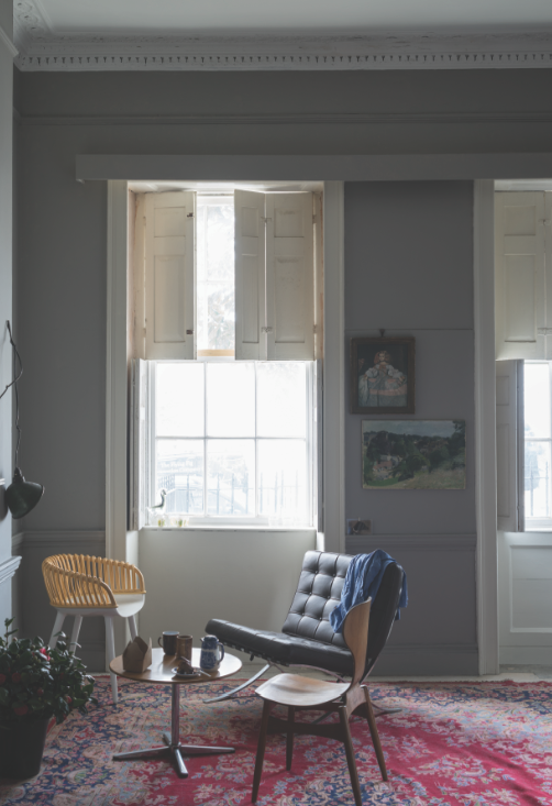 Murs: Worsted n°284 - Boiseries: Shadow White n°282