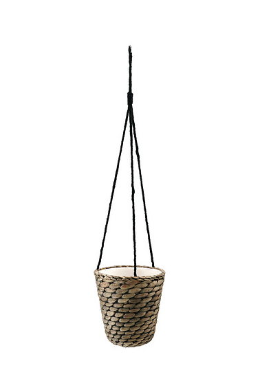 "Druvfläder", cache-pot/jardinière en jacinthe d'eau, Ikea. 5,99 euros.