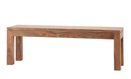 "Stockholm", banc en bois de sheesham massif (L.: 135 cm), Maisons du monde. 189,90 euros.