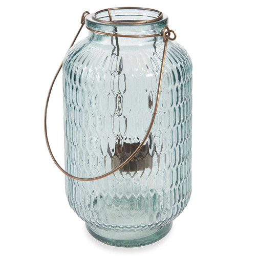 "Kibungo", lanterne en verre (H.: 24 cm), Maisons du monde. 12,99 euros.