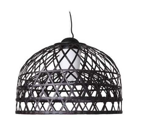 "Emperor small", suspension en rotin et aluminium, Moooi chez Made in design. 1261 euros.