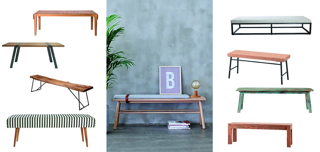 Shopping: des bancs stylés