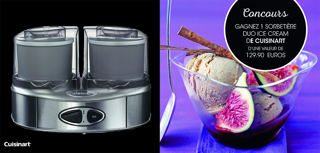 Gagnez une sorbetière Duo Ice Cream de Cuisinart