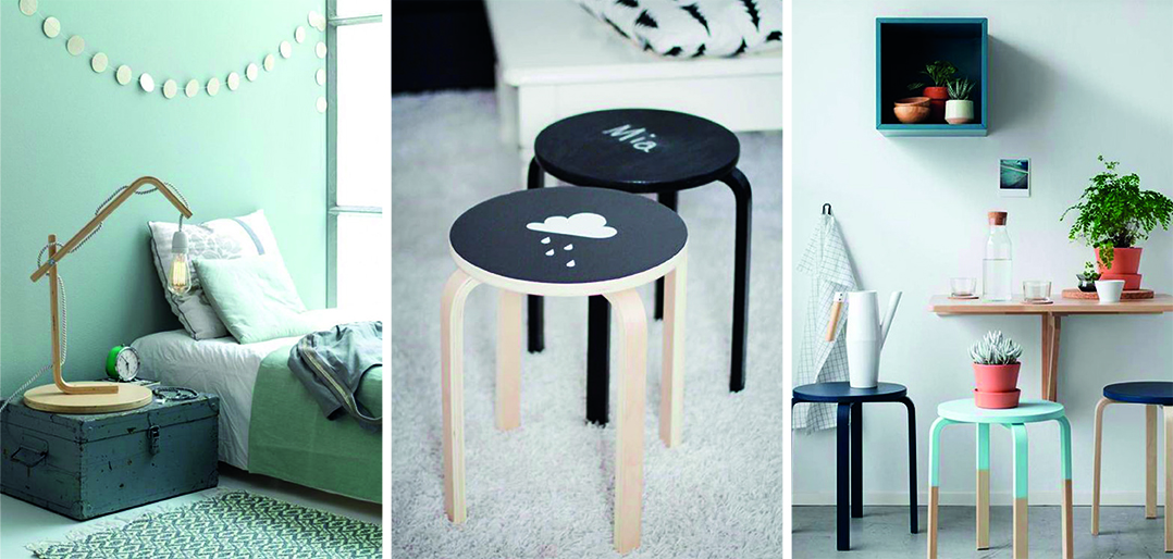 Tabouret Frosta de Ikea: 10 façons de les customiser