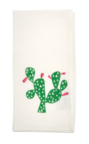 Serviette avec imprimé cactus (47 x 47 cm), The Conran Shop. 25 euros.