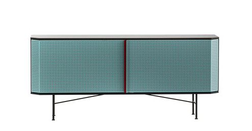 "Perf", buffet en acier verni (L.: 150 cm), Diesel pour Moroso chez Made in design. 1356 euros.
