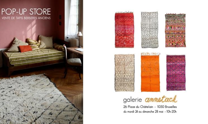 Un pop-up store de tapis berbères anciens