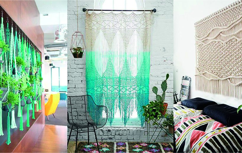 Tendance: le macramé dans la déco