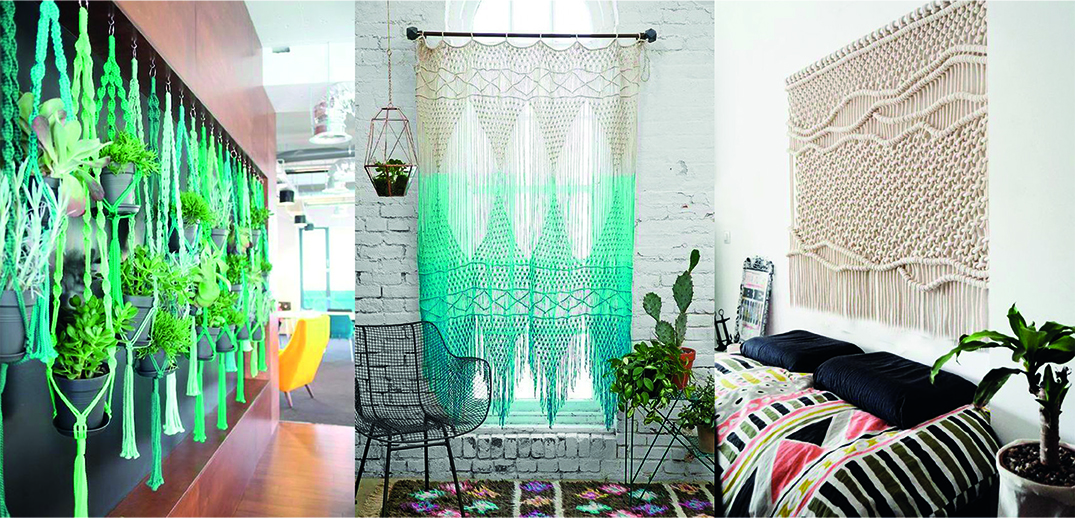 Tendance: le macramé dans la déco