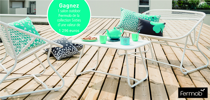 Gagnez un salon outdoor Fermob de la collection Sixties d’une valeur de 1.296 €