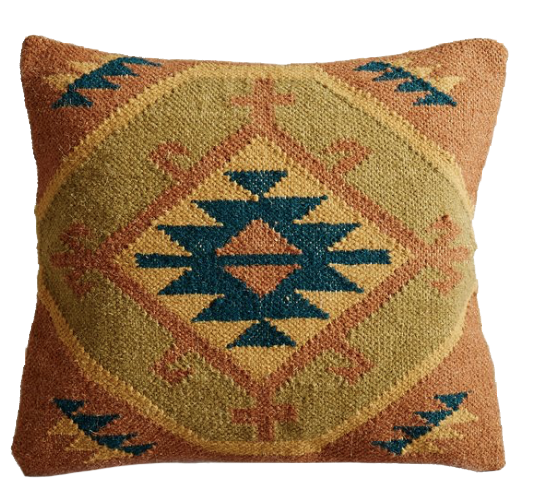 "Laora", housse de coussin en jute, laine et coton (45 x 45 cm), AM.PM. chez La Redoute. 42,99 euros.