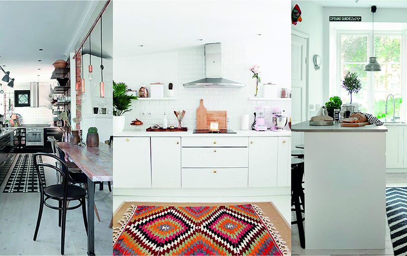 Un tapis dans la cuisine: effet déco garanti!