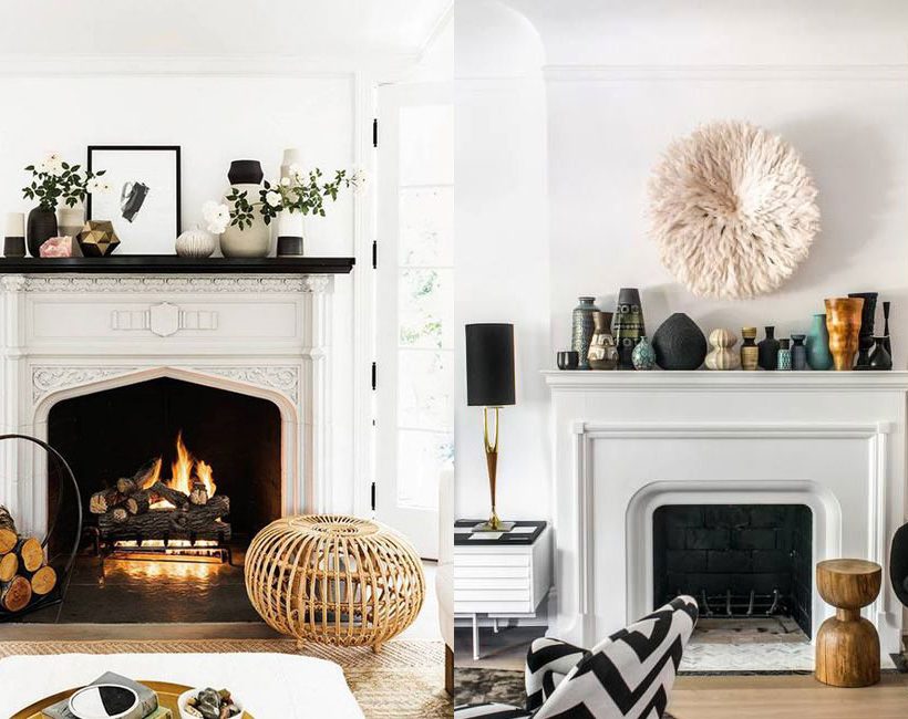Pinterest: une cheminée avec une déco bien pensée