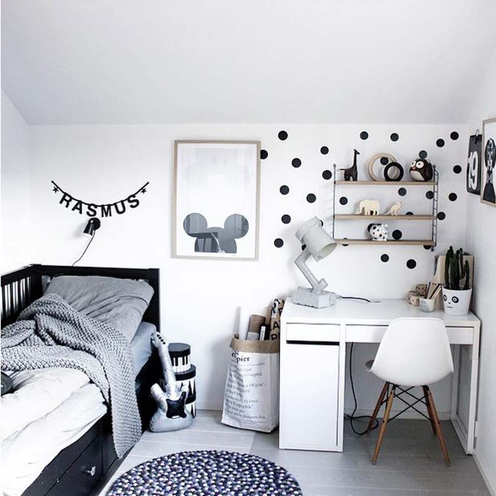 Pinterest 12 Chambres Denfants En Noir Et Blanc Déco Idées