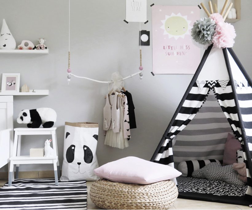 Pinterest : 12 chambres d’enfants en noir et blanc