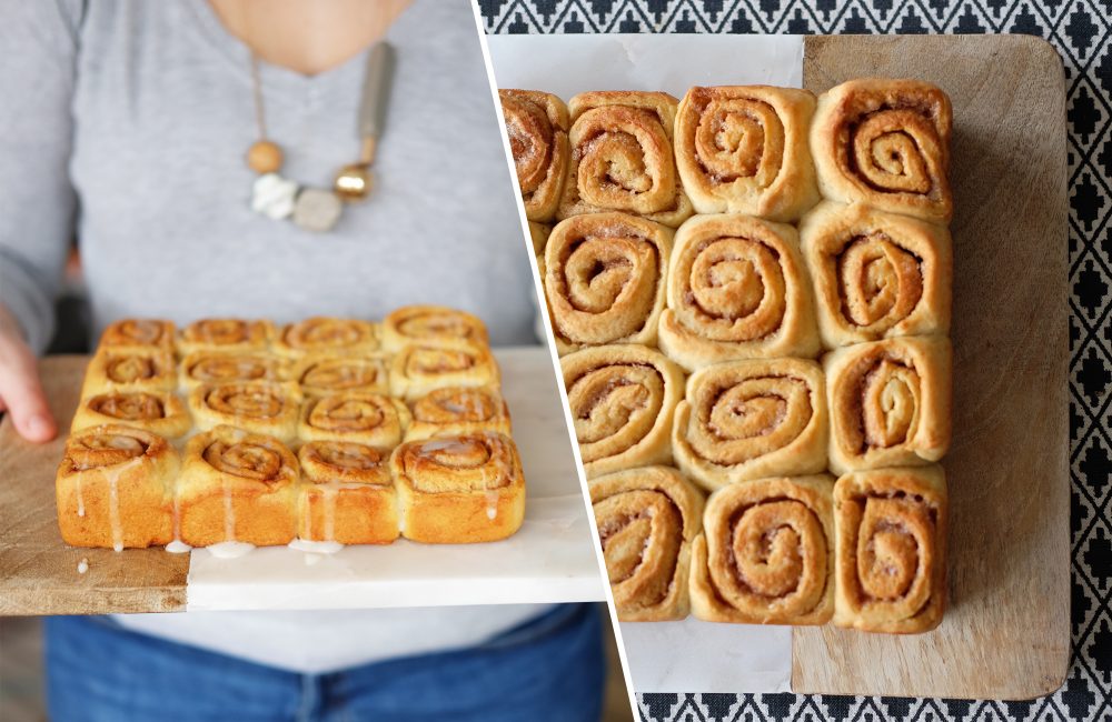 Brioche roulée à la cannelle vegan