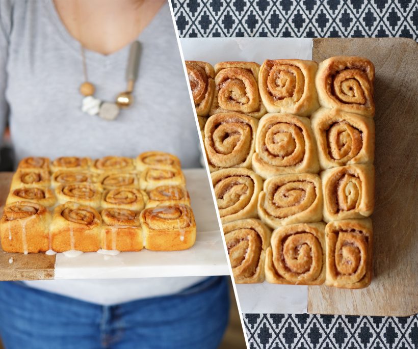 Brioche roulée à la cannelle vegan