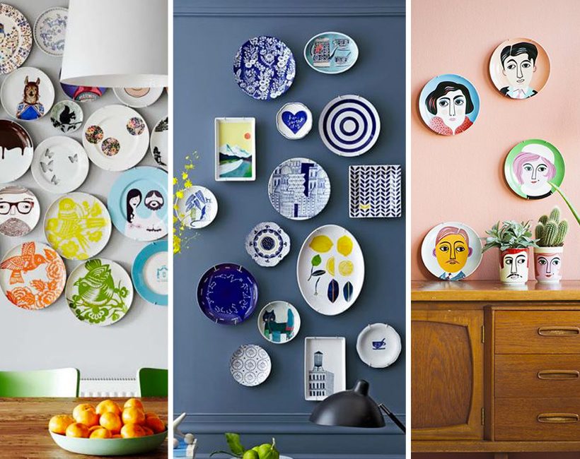 6 idées pour décorer un mur avec des assiettes