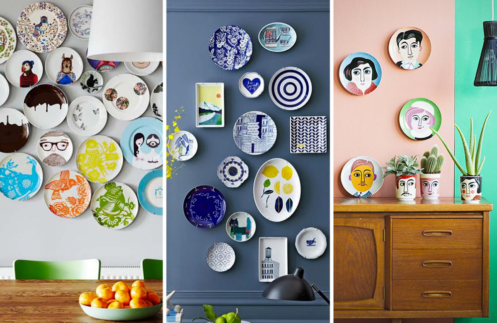 6 idées pour décorer un mur avec des assiettes