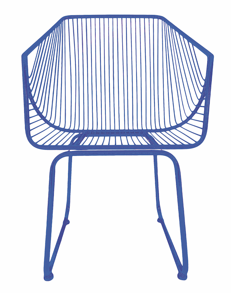 Fauteuil bleu Maison Bensimon