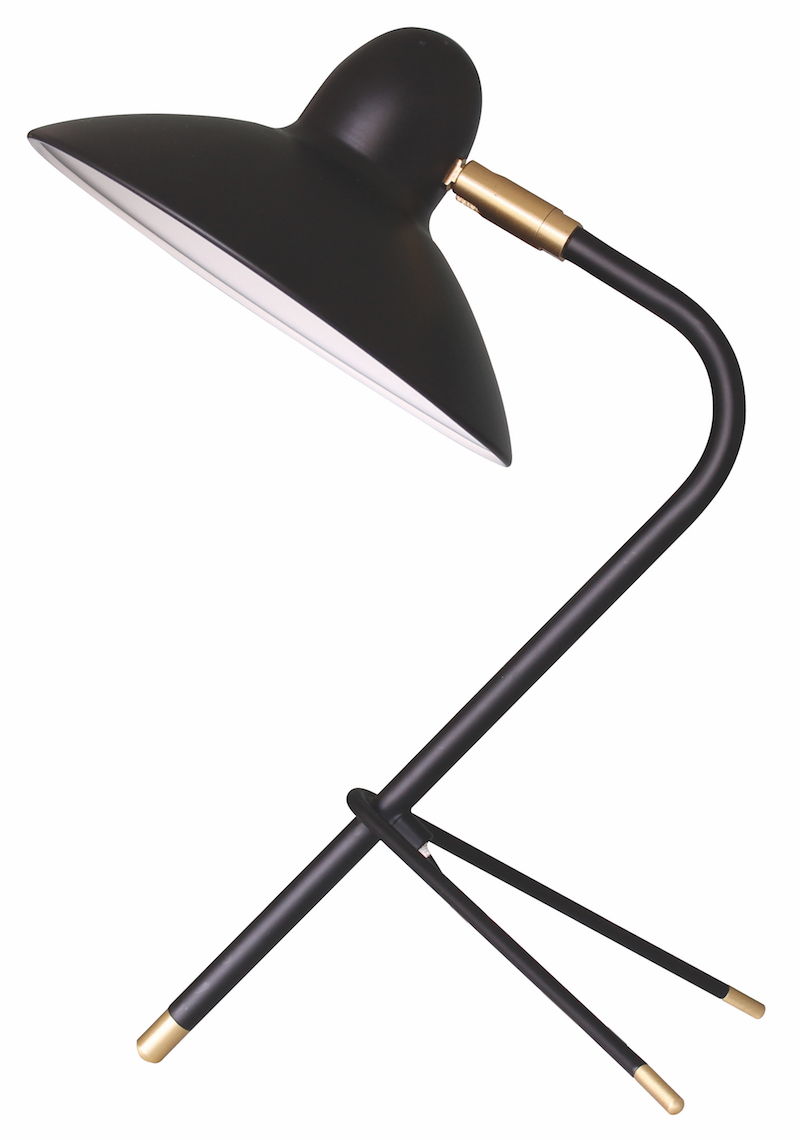 Lampe de table noir et gold