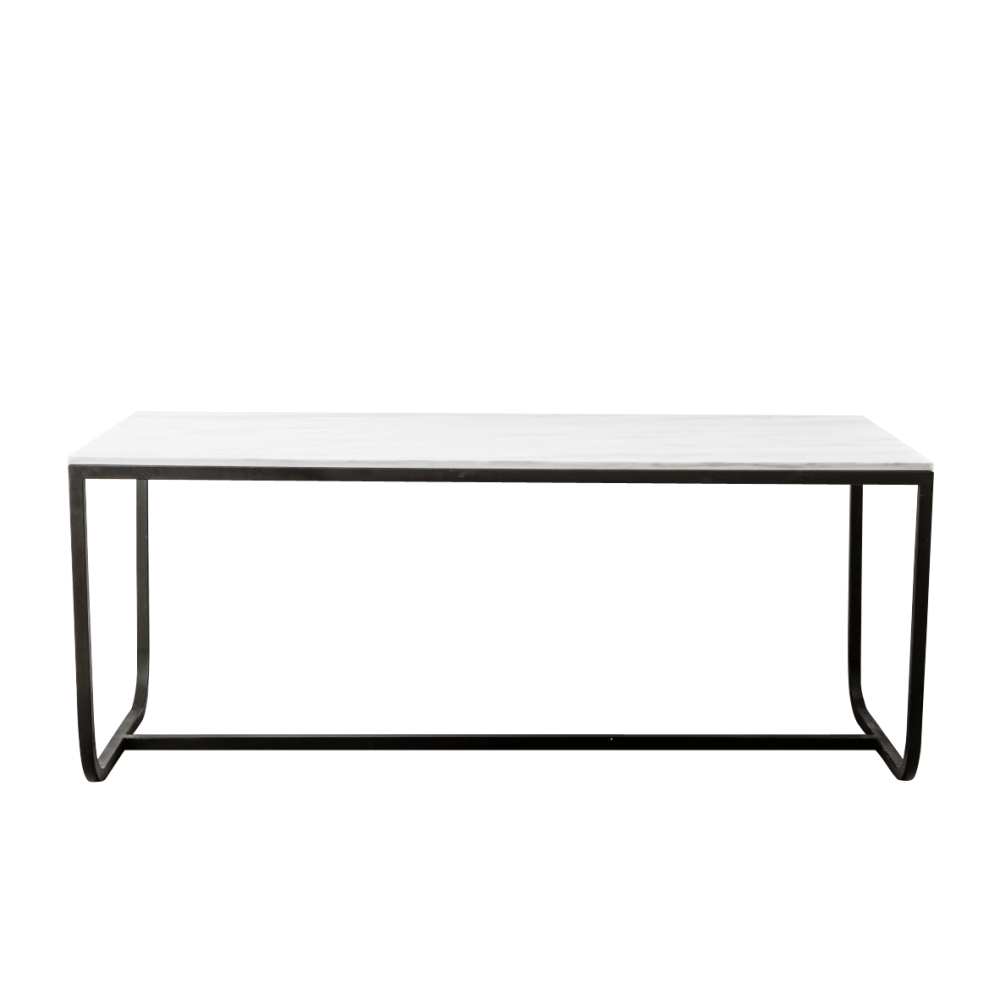 Table 'Grace' en marbre blanc