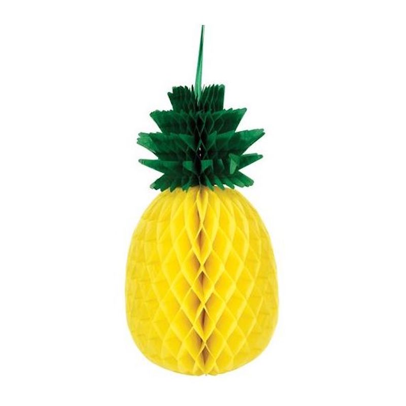 Ananas géant en papier alvéolé