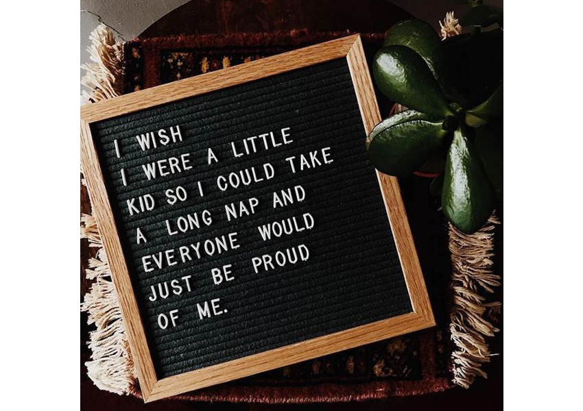 Letter board citation