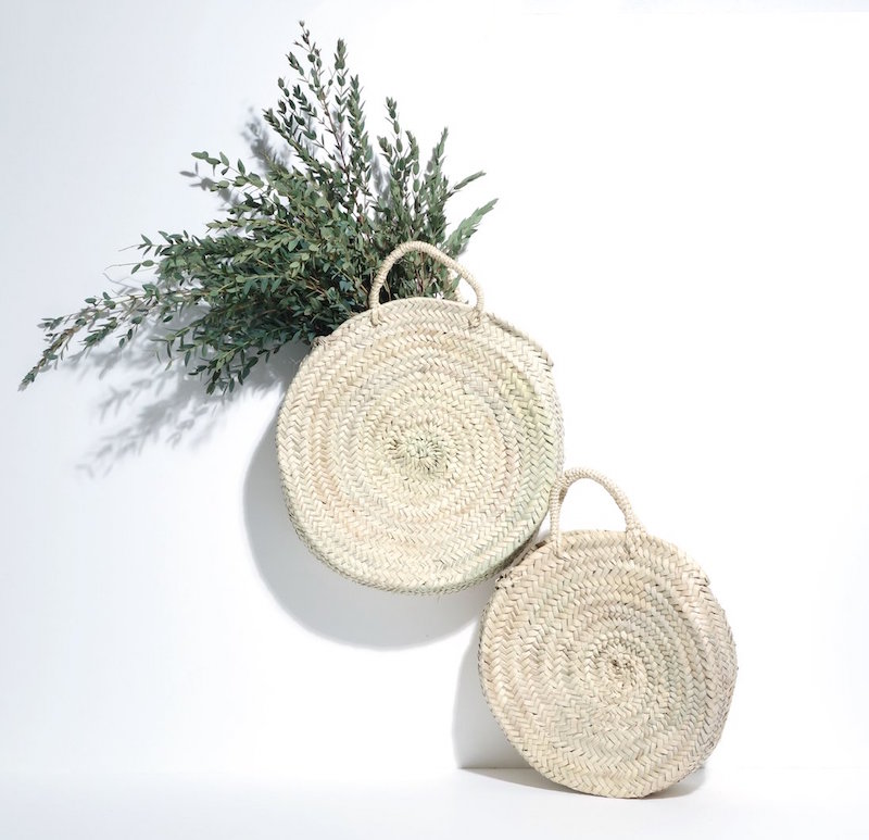 Panier rond naturel medium