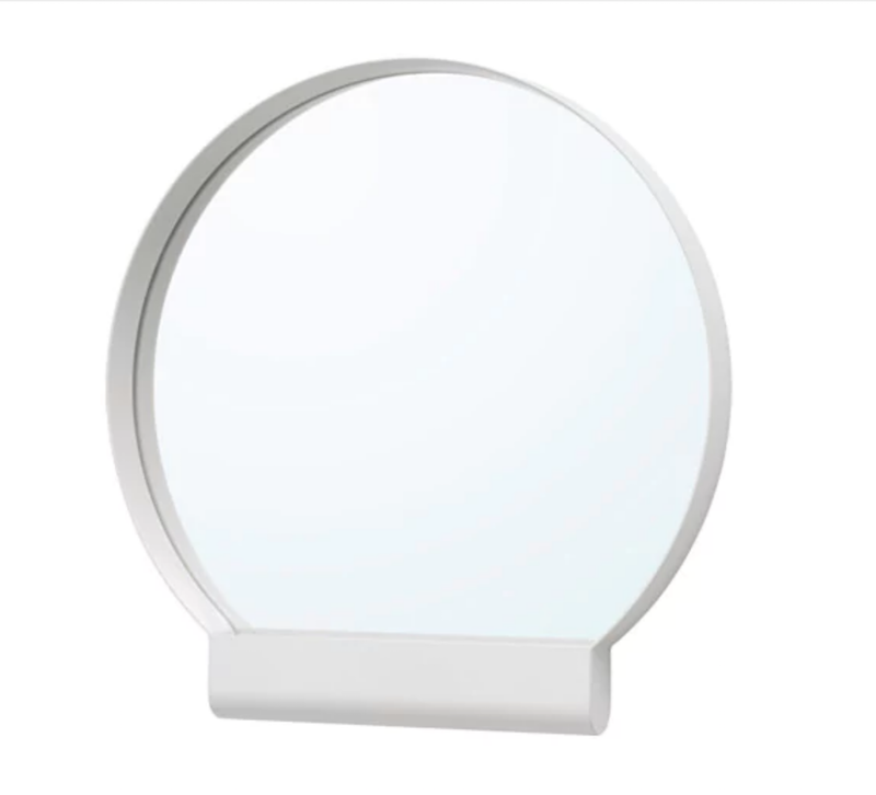 Miroir blanc 'YPPERLIG' (45 x 46 cm), IKEA, 16,99€