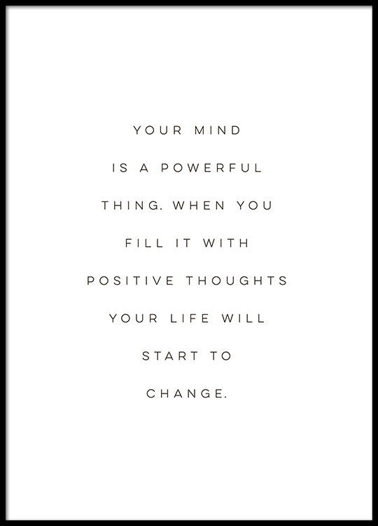 Affiche 'Your mind' (21 x 30 cm), Desenio, 6,95€