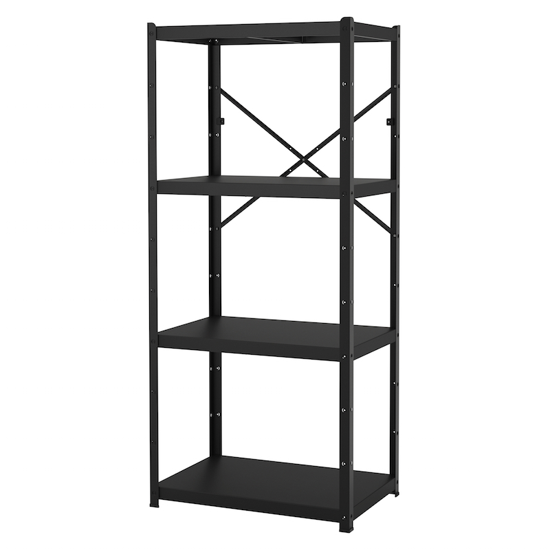 Etagère 'BROR' en acier noir (85 x 40 x 190 cm), IKEA, 94€