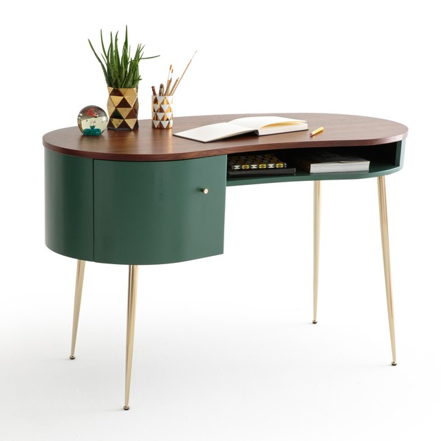 Bureau vintage 'Topim' en MDF et métal (L 120 x H 75,3 x P 60 cm), La Redoute Intérieurs, 563€