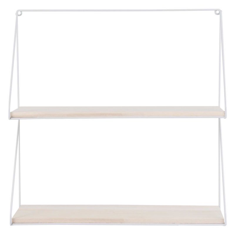 Etagère 'Keith' en métal blanc (H 40 x L 40 x P 13 cm), Maisons du Monde, 19,99€