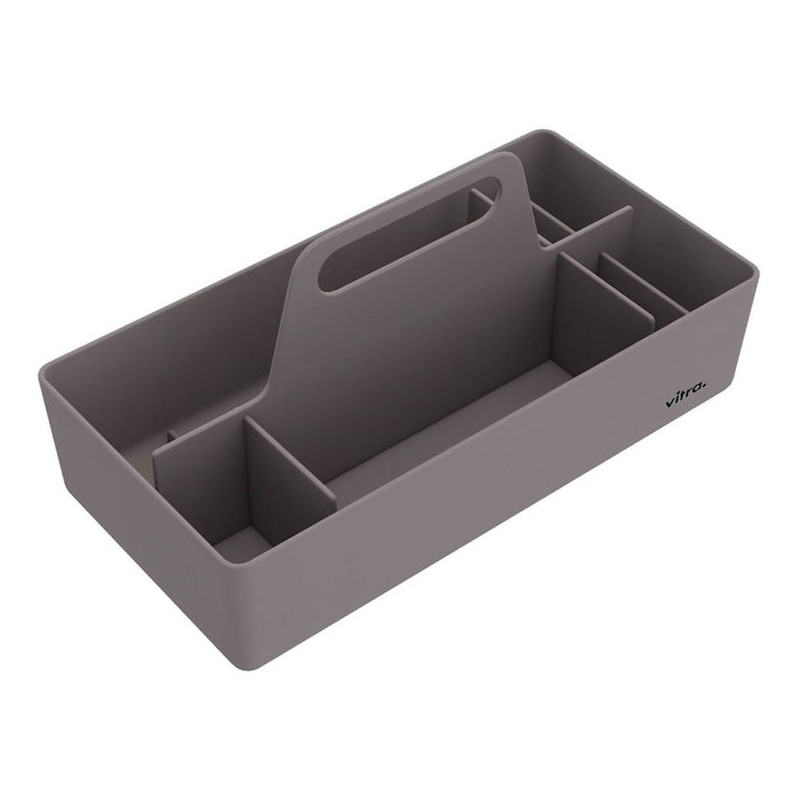 Rangement 'Toolbox' en plastique ABS gris (L 32,7 x l 16,7 x H 15,6 cm), Vitra, 29€