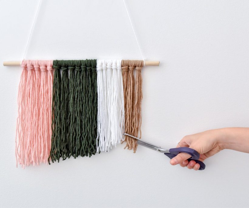 DIY : une suspension bohème en laine