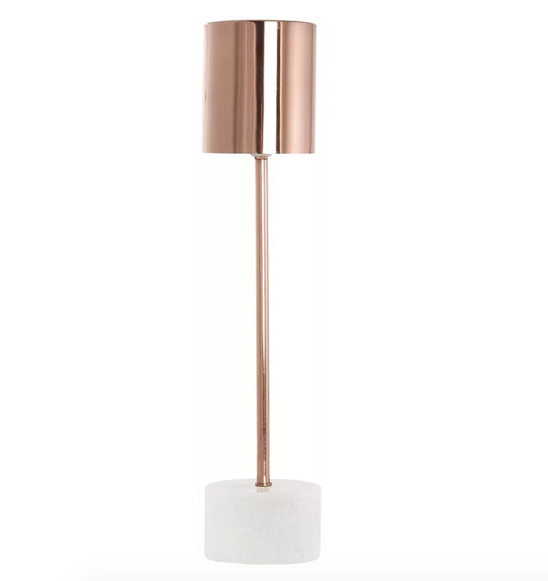Lampe en marbre et cuivre (H 50 x D 10,5 cm), House Doctor, 159€
