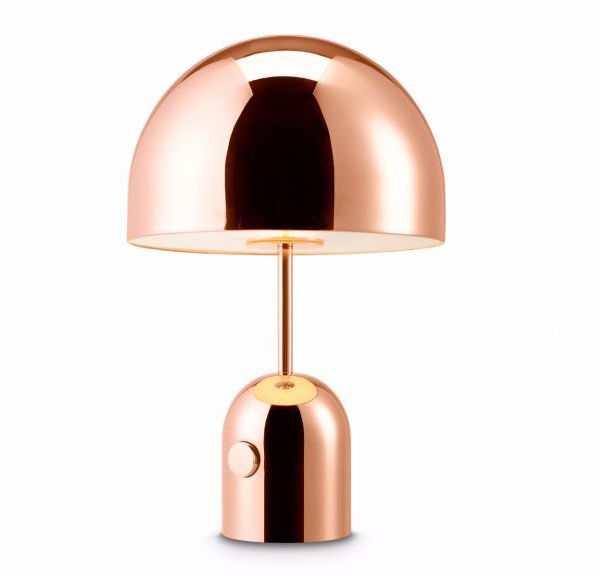 Lampe 'Bell Table' en acier cuivré (H 44 x D 28 cm), Tom Dixon, 576€