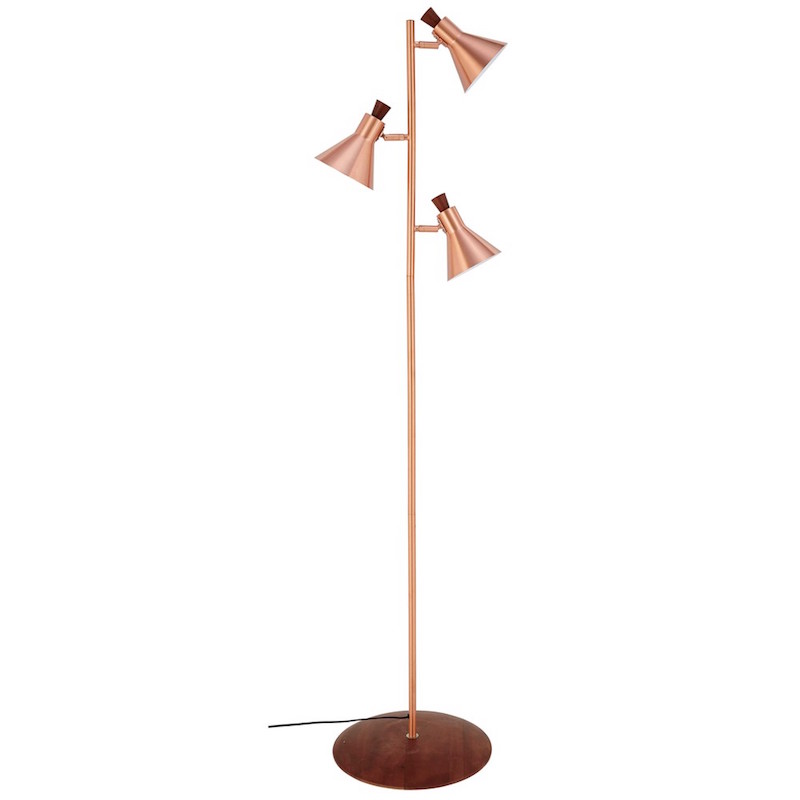 Lampadaire 'Jacobs' cuivré (H 173 x L 39 cm), Maisons du Monde, 150€