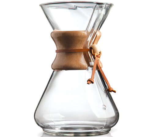 Cafetière à filtre en verre et bois (125 cl), Chemex, 49,90€