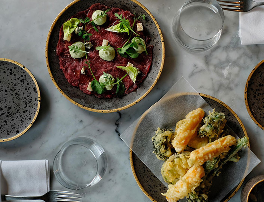 Les assiettes aux saveurs chocolatées du restaurant Octave