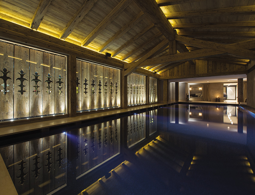 Piscine du spa de La Cordée des Alpes