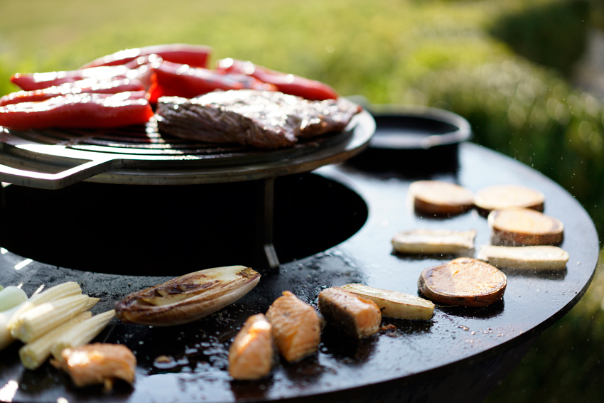 le barbecue Quoco Piatto facilite la cuisson