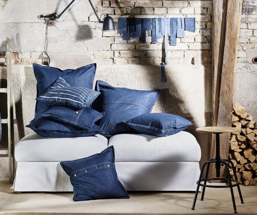 La folie du denim en déco : 15 objets à adopter