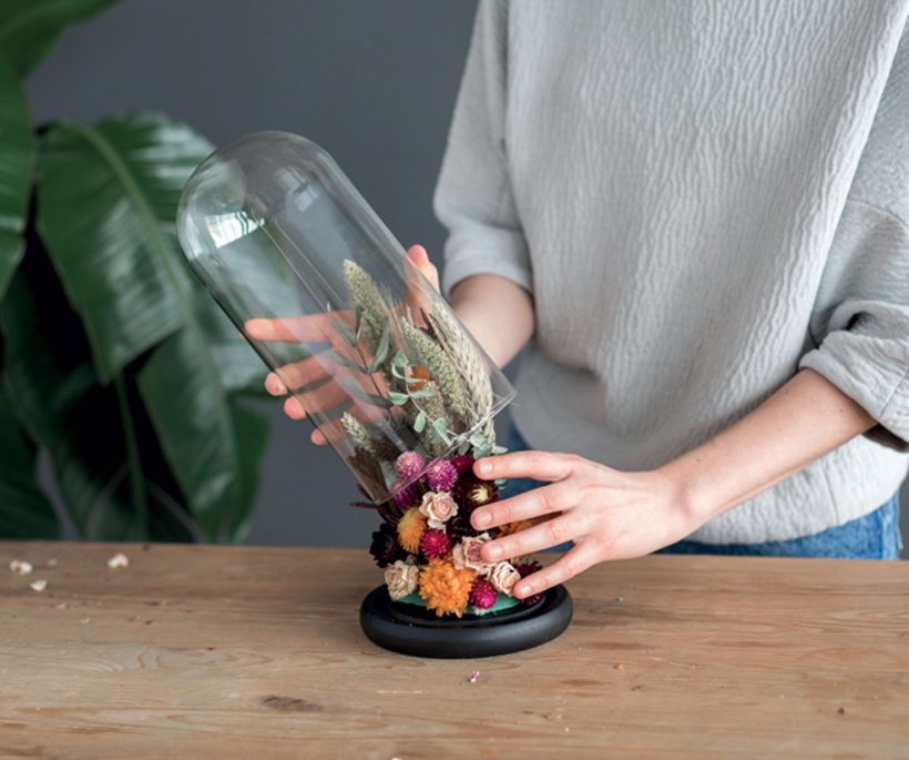 DIY : une cloche fleurie